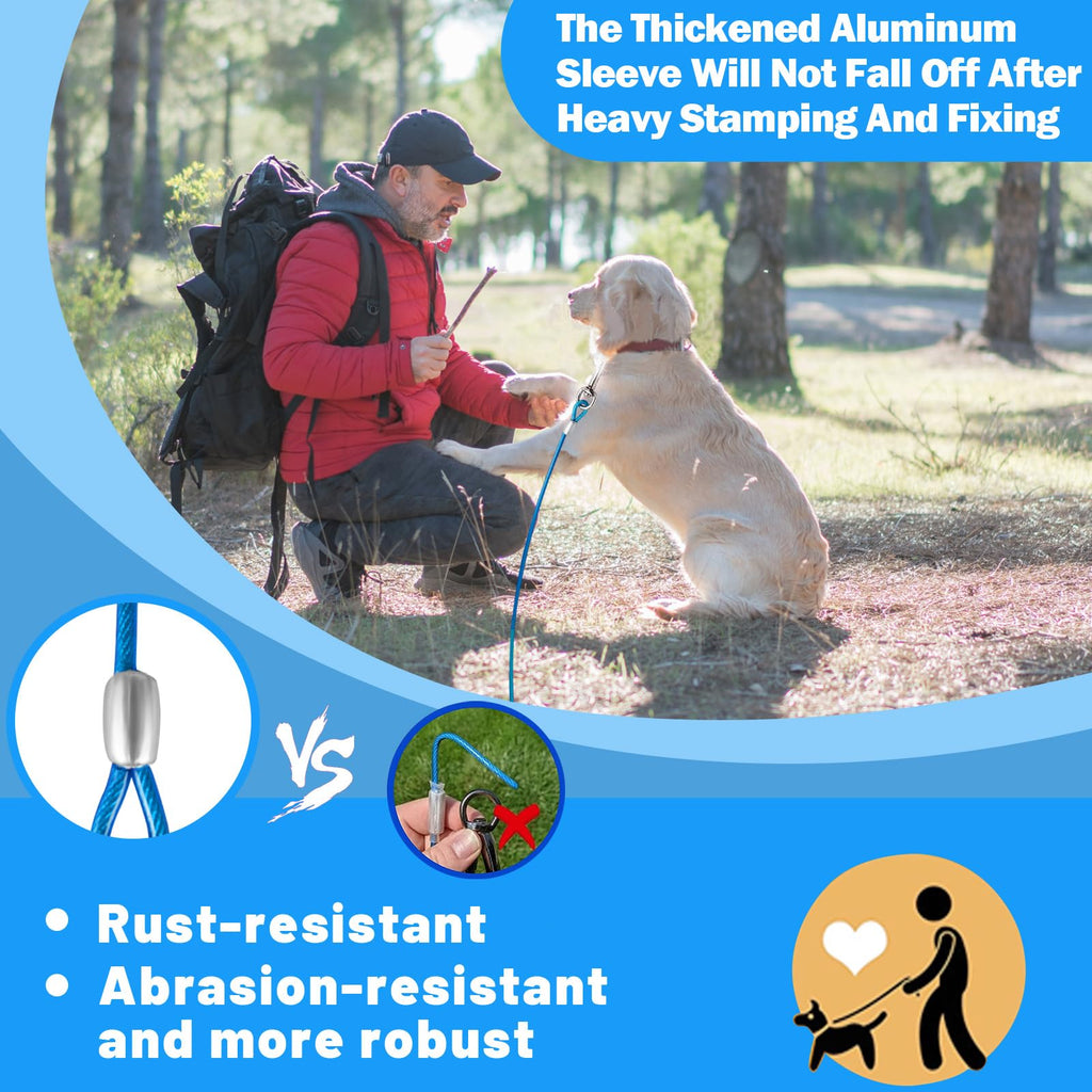 HaiYUAN Dog Tie Out Cable, Dog Runner Cable