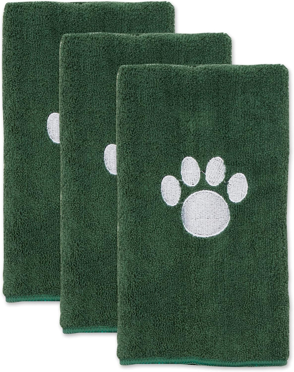 Bone Dry Pet Grooming, Embroidered Microfiber Towel Drying Collection, 15x30, Raspberry Sorbet
