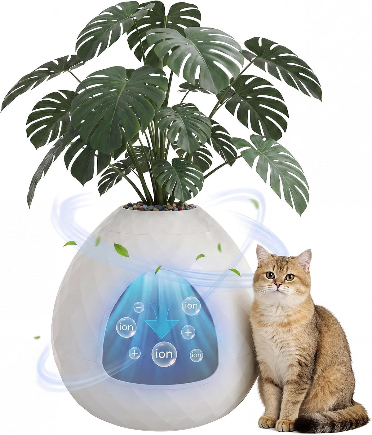 Hidden Cat Litter Box Enclosure, Plant Litter Box for Corner