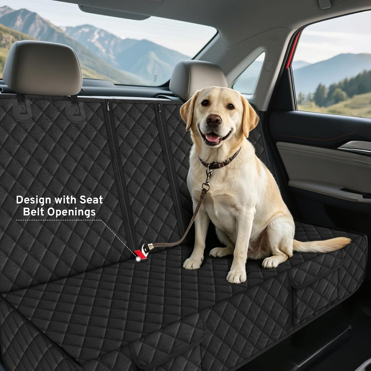 Dog Car Back Seat Cover Protector for Toyota 4Runner Highlander 2027-2000