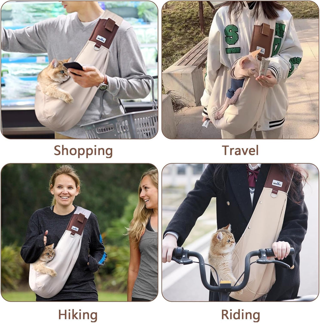 Wakytu Dog Sling Carrier for Small Dogs,Front Dog Carrier