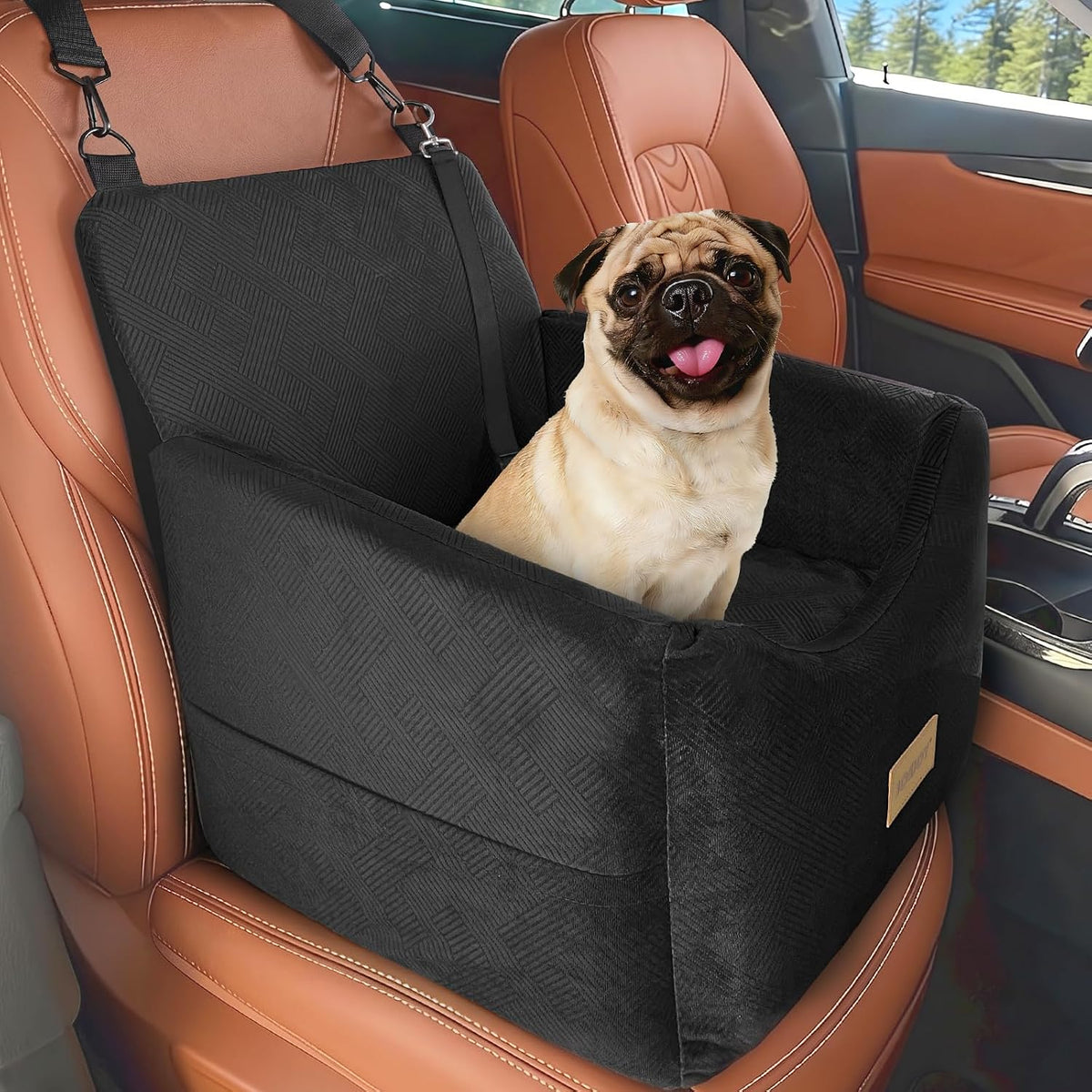 JOEJOY Dog Car Seats for Small Medium Dogs Under 35lbs, Dog Booster Seat with Detachable Washable Cover and Cushion, Mem