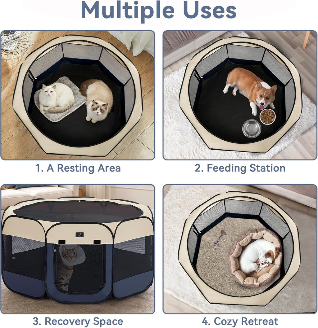 A 4 Pet 40.55-in Dog Playpen for Small Dogs & Puppies, Foldable