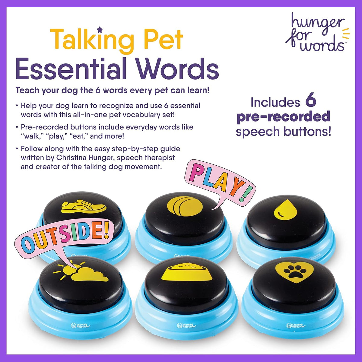 Hunger For Words Talking Pet Essential Words