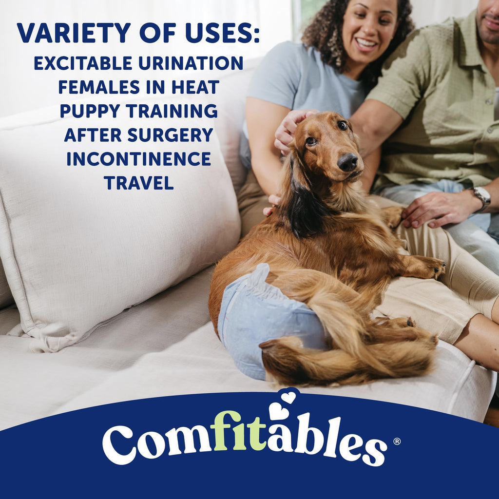 Hartz Disposable Dog Diapers, Size M 32 count, Comfortable & Secure Fit, Easy to Put On