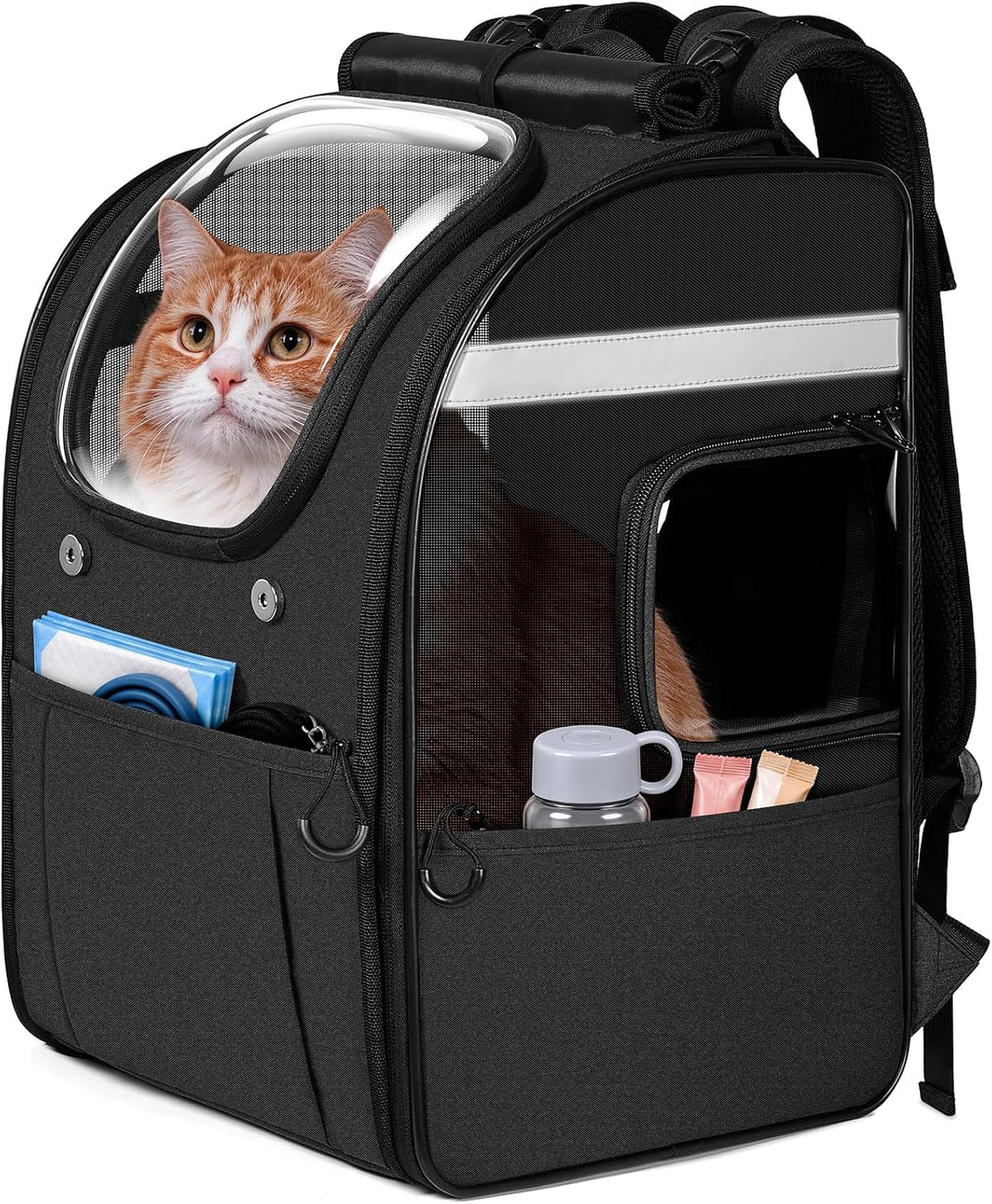 Apollo Walker Cat Carrier Backpack, Spacious, Stable and Breathable, Black