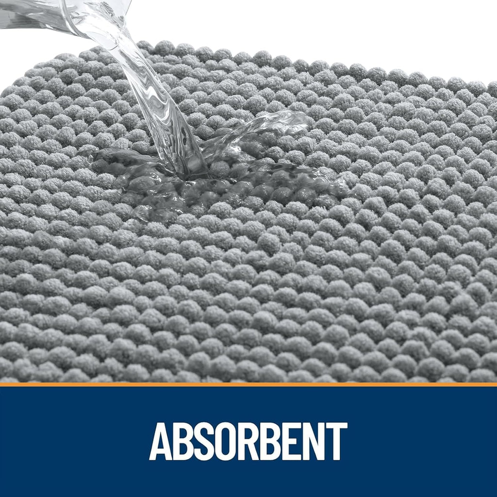 OLANLY Dog Door Mat for Muddy Paws 30x20, Absorbent Chenille Mud Doormat