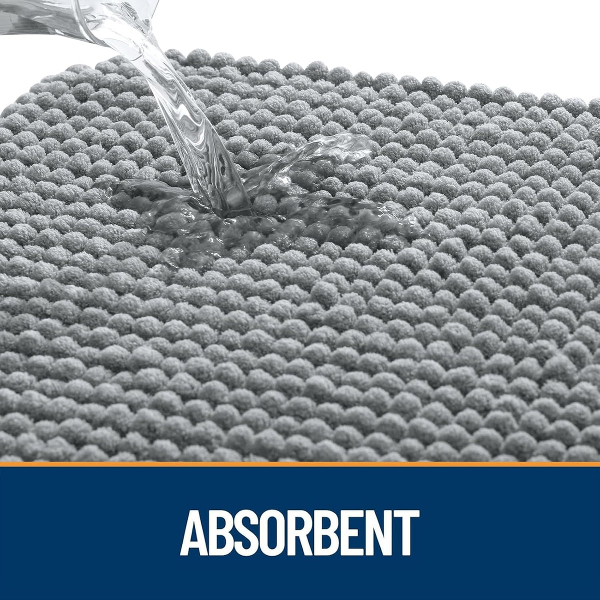 OLANLY Dog Door Mat for Muddy Paws 30x20, Absorbent Chenille Mud Doormat