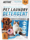 Pet Laundry Detergent Odor Remover - ACTIVE Enzyme Based Powder Detergent for Dogs Beds, Cat Pee, HE Washer Friendly Nat