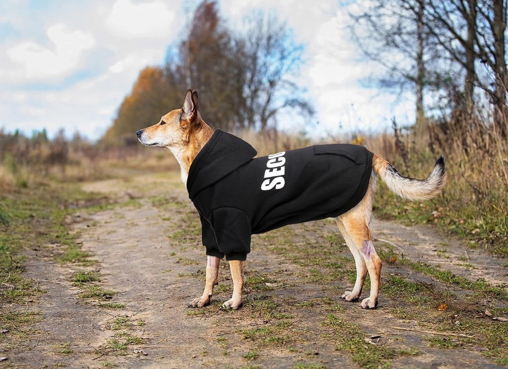Security Dog Sweater - Soft Brushed Fleece Dog Clothes - XL