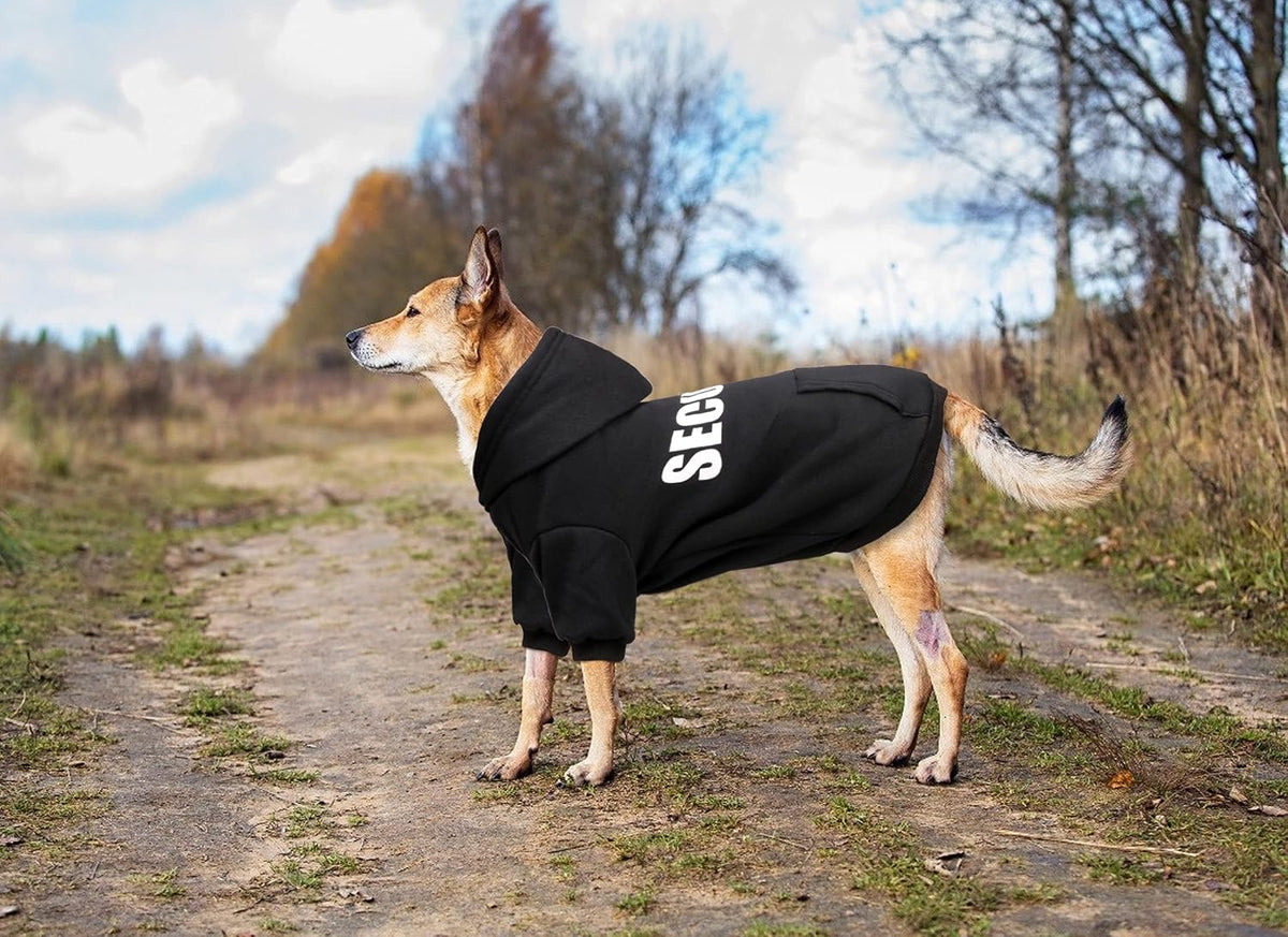 Security Dog Sweater - Soft Brushed Fleece Dog Clothes - XL
