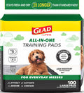 Glad for Pets, Puppy Pads - Activated Carbon, Dog Pee Pads, 100 Count