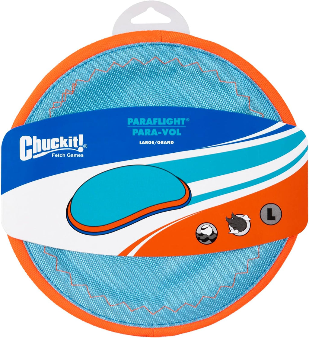Chuckit! Paraflight Flying Disc Dog Toy, Floats, Size Large, 1 Pack