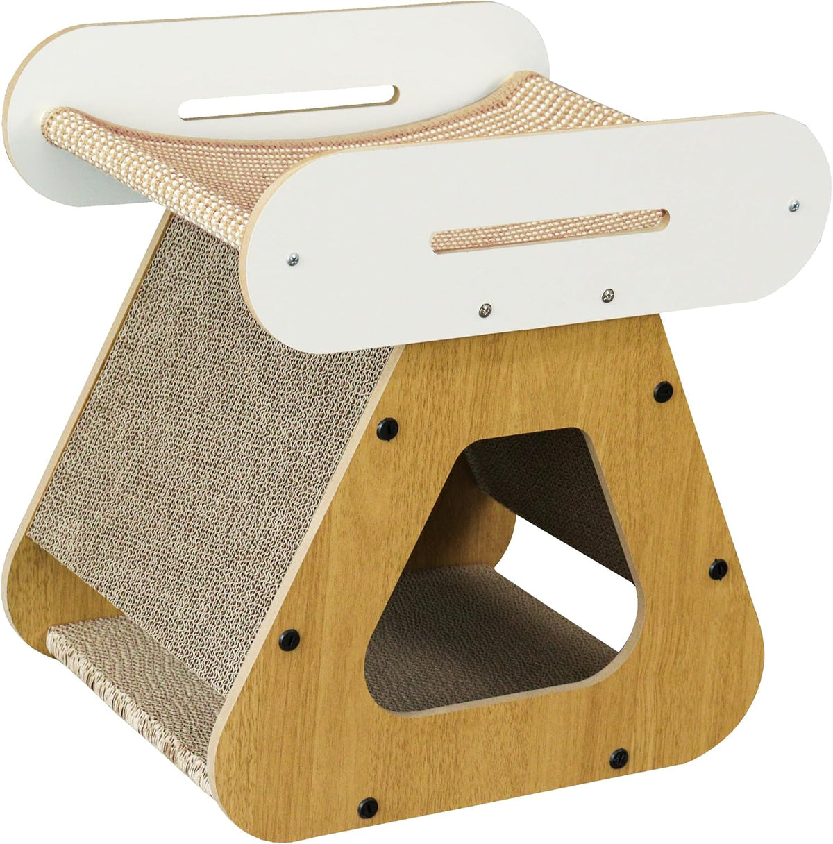 Cardboard Cat Scratcher, 17.7IN Cat Scratching House Indoor for Small Cats