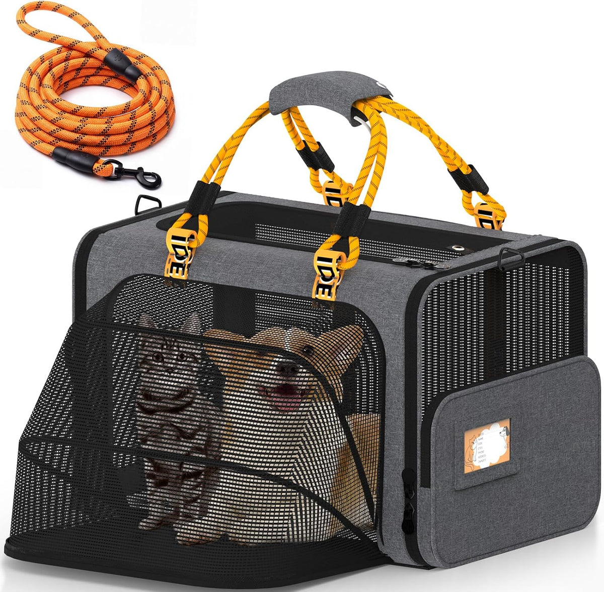 Expandable Pet Carrier for Small Cats & Dogs, TSA Airline Approved