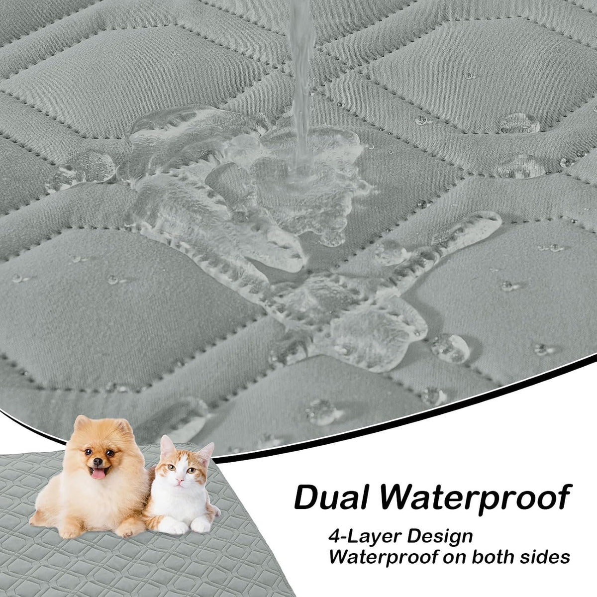 Waterproof Dog Bed Blanket - Soft Pet Blanket & Sofa Cover for Dogs
