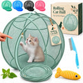 360° Panoramic Pop-Up Rolling Cat Playpen Ball, 27" Hamster Ball for Cats