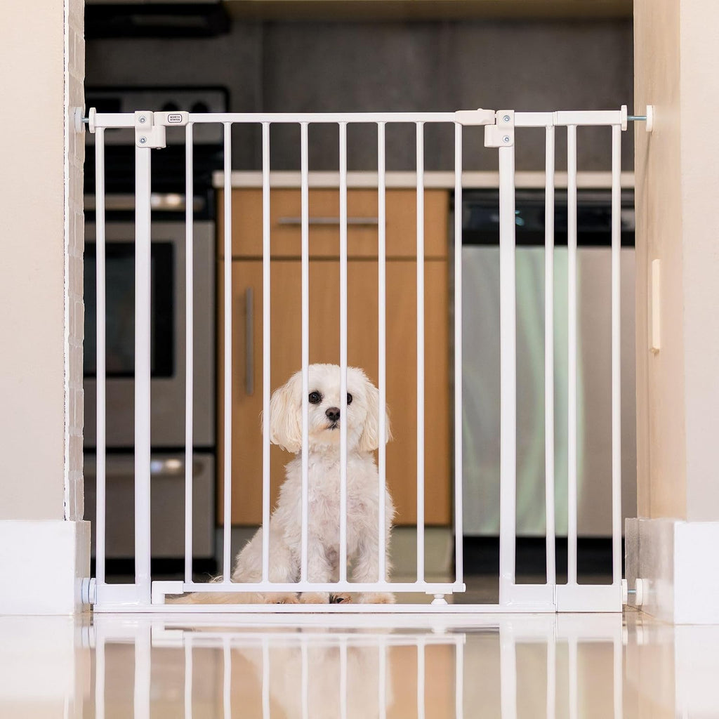 MYPET StepSafe Walk-Thru Pet Gate; 29-40" Wide, 30" Tall, Black