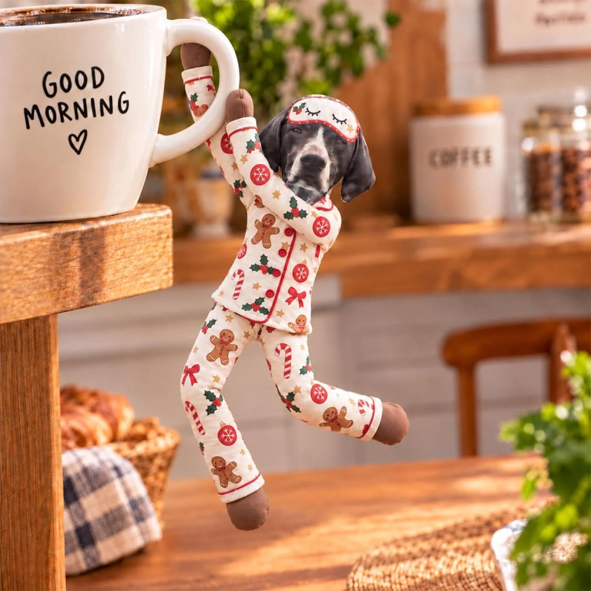 Wrappiness Custom Photo Dog Plush Doll, Poseable Pajamas Pet Lovers Gift