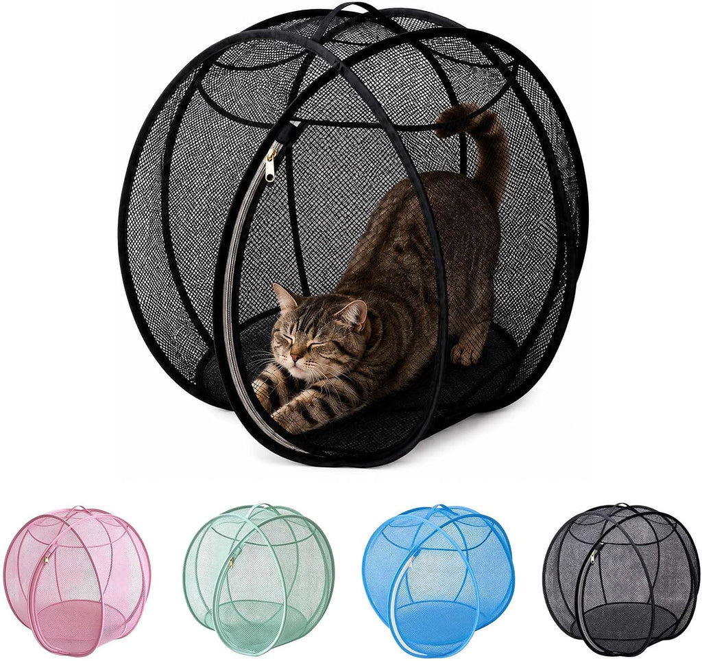 Pop Up Catio Outdoor Cat,Hamster Ball for Cats,360°Panoramic Rolling