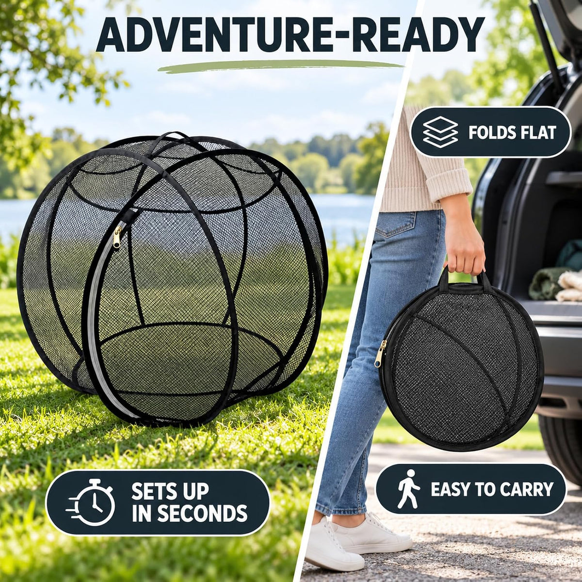 Rolling Cat Hamster Ball, Pop Up Catio Outdoor Cat Enclosure