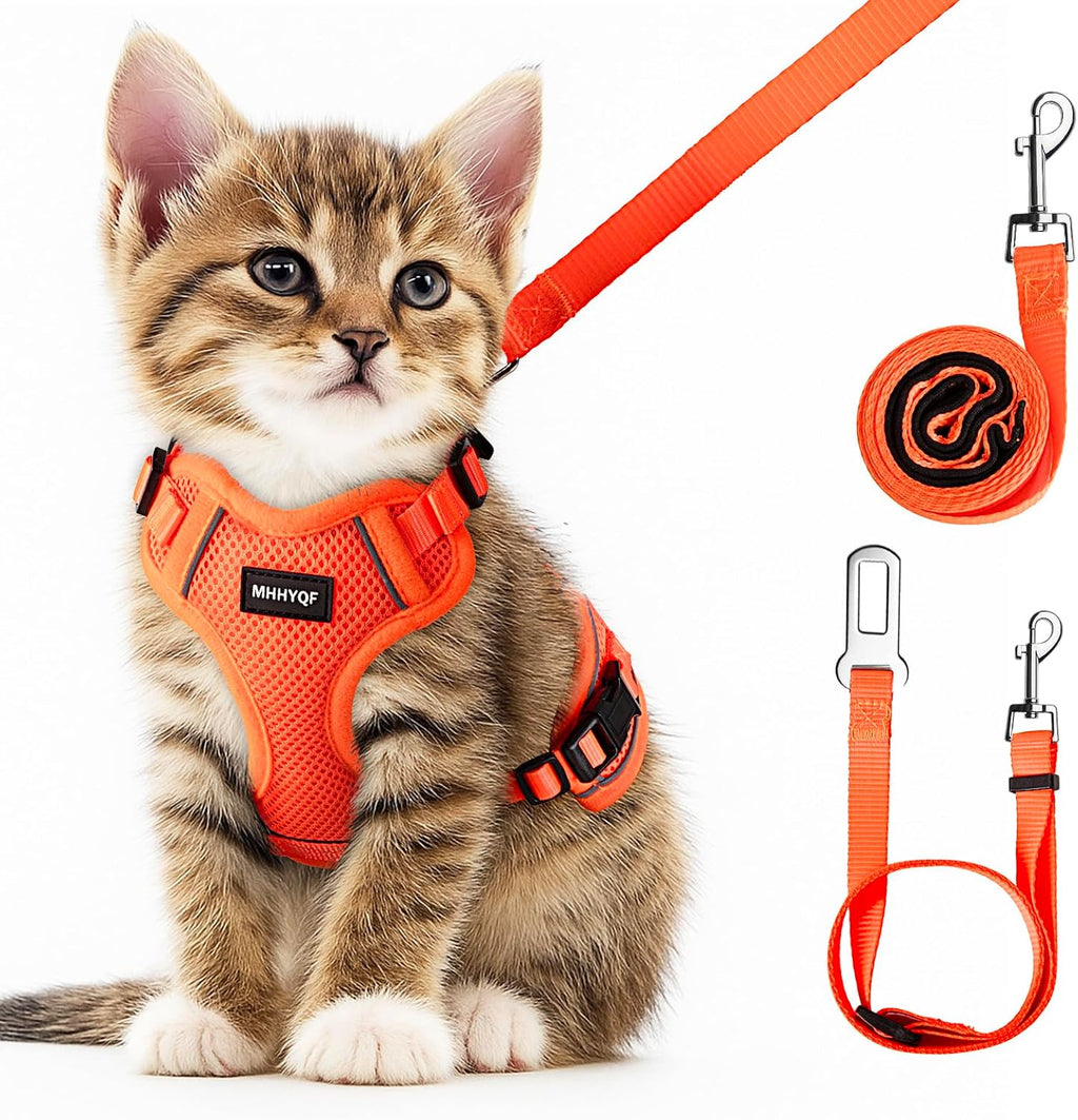 Cat Harness and Leash Set, Adjustable Cat Vest Harnesses