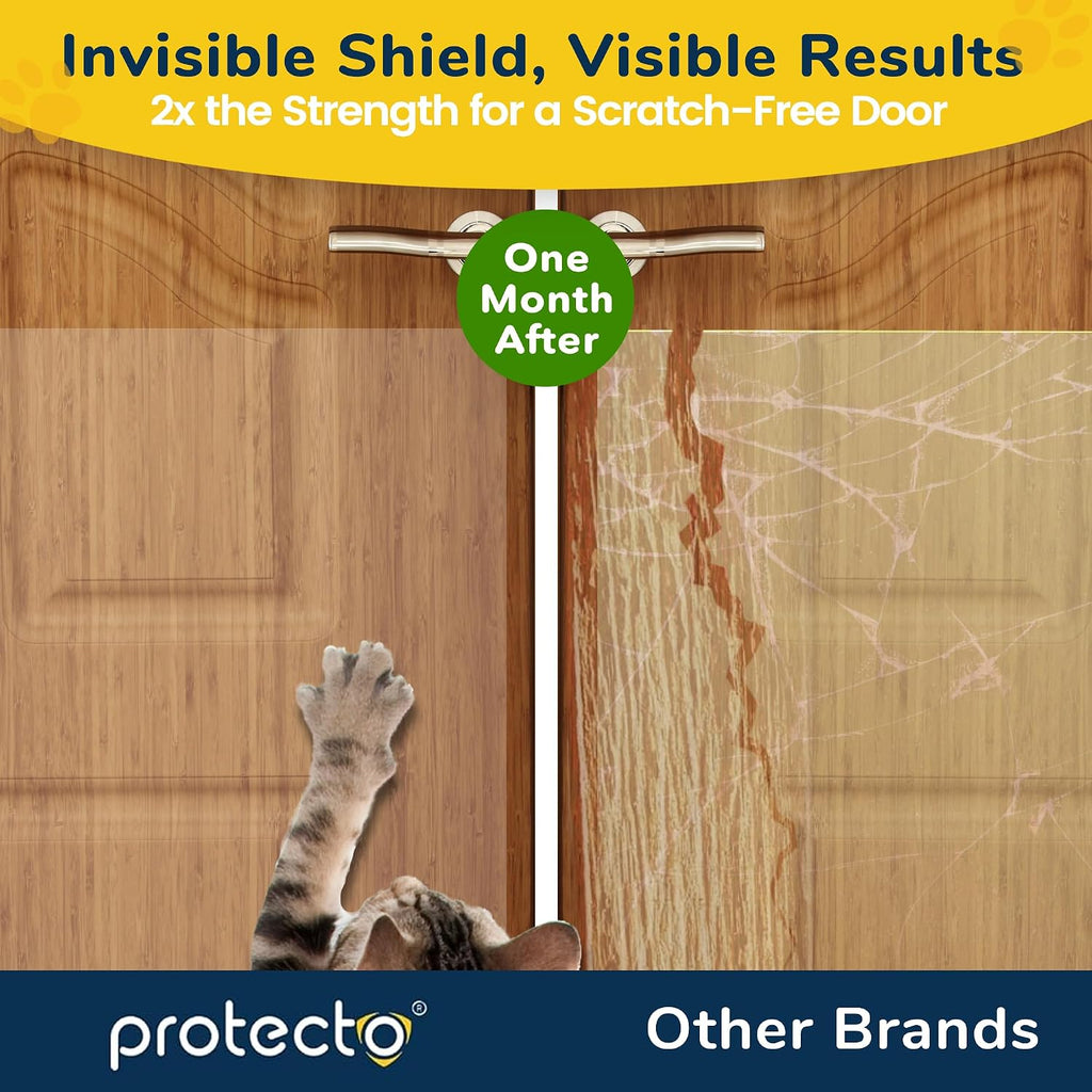 PROTECTO Door Protector from Dog Scratching w/Utility Knife - 1-Pack 60x8"