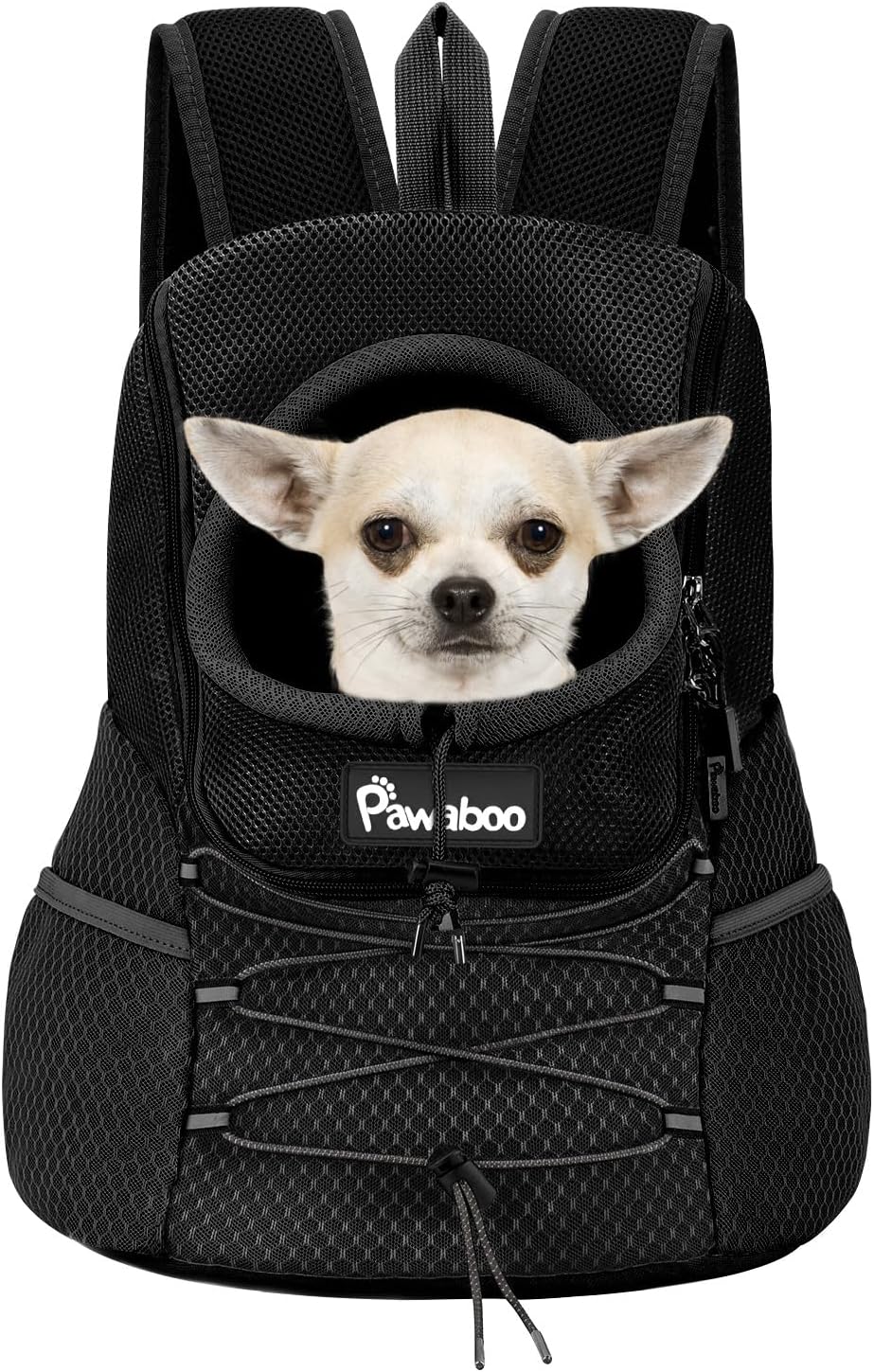 Pawaboo Pet Dog Front Carrier Backpack,Ventilated Mesh Puppy Back Pack
