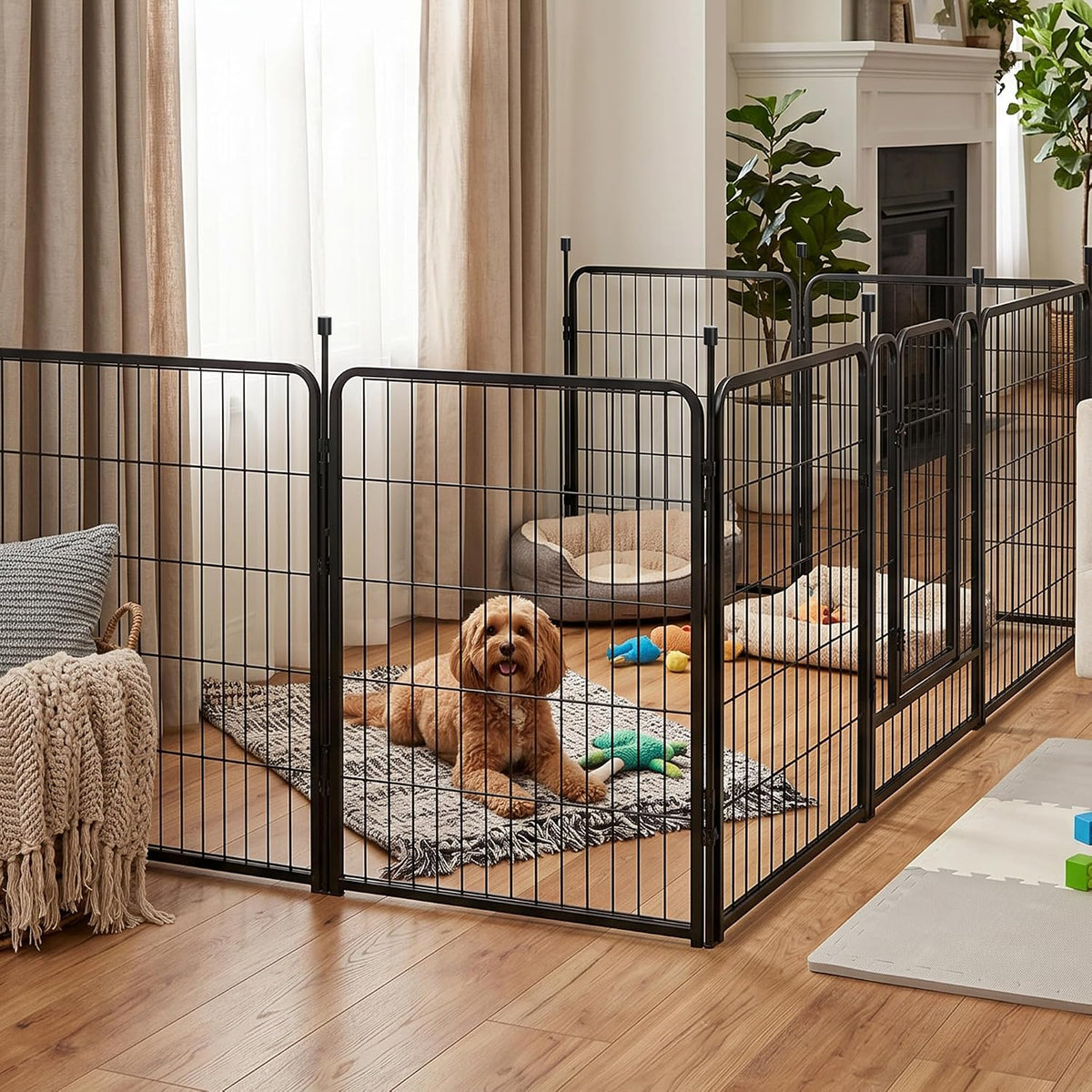 Dog Fence for RV Camping/Yard/Garden, 32" H, 16 Panels