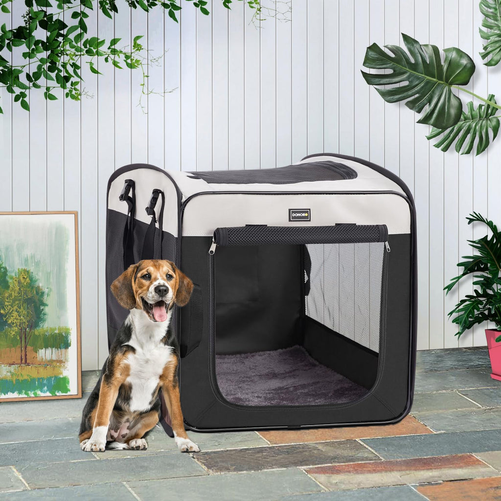Dog Kennels and Crates for Medium Dogs, Portable Pop Up Indoor Pet Cage with Sturdy Wire Frame, Collapsible Travel Crate