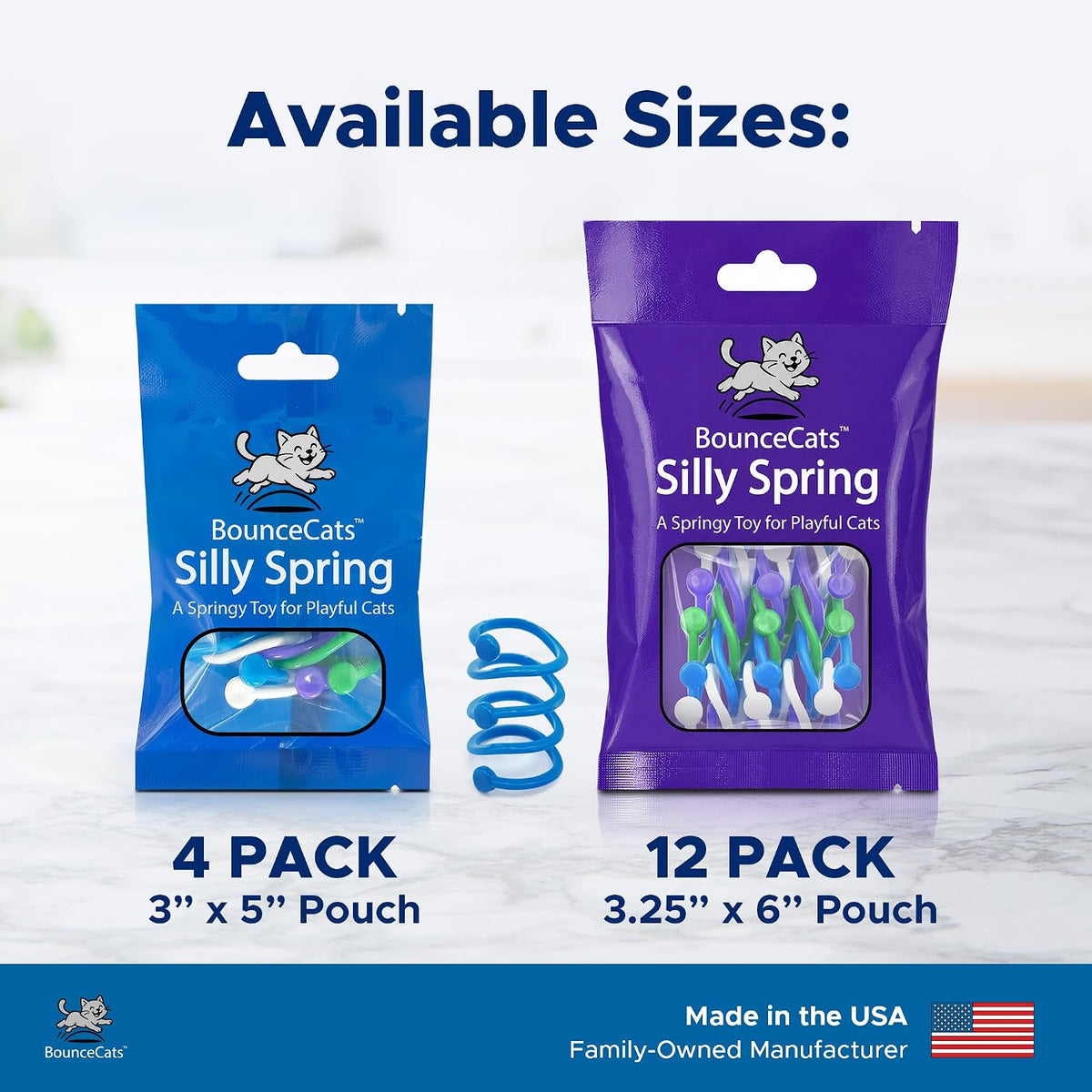 12 Pack Cat Spring Toys Bulk Set for Indoor Cats and Kitten Toys