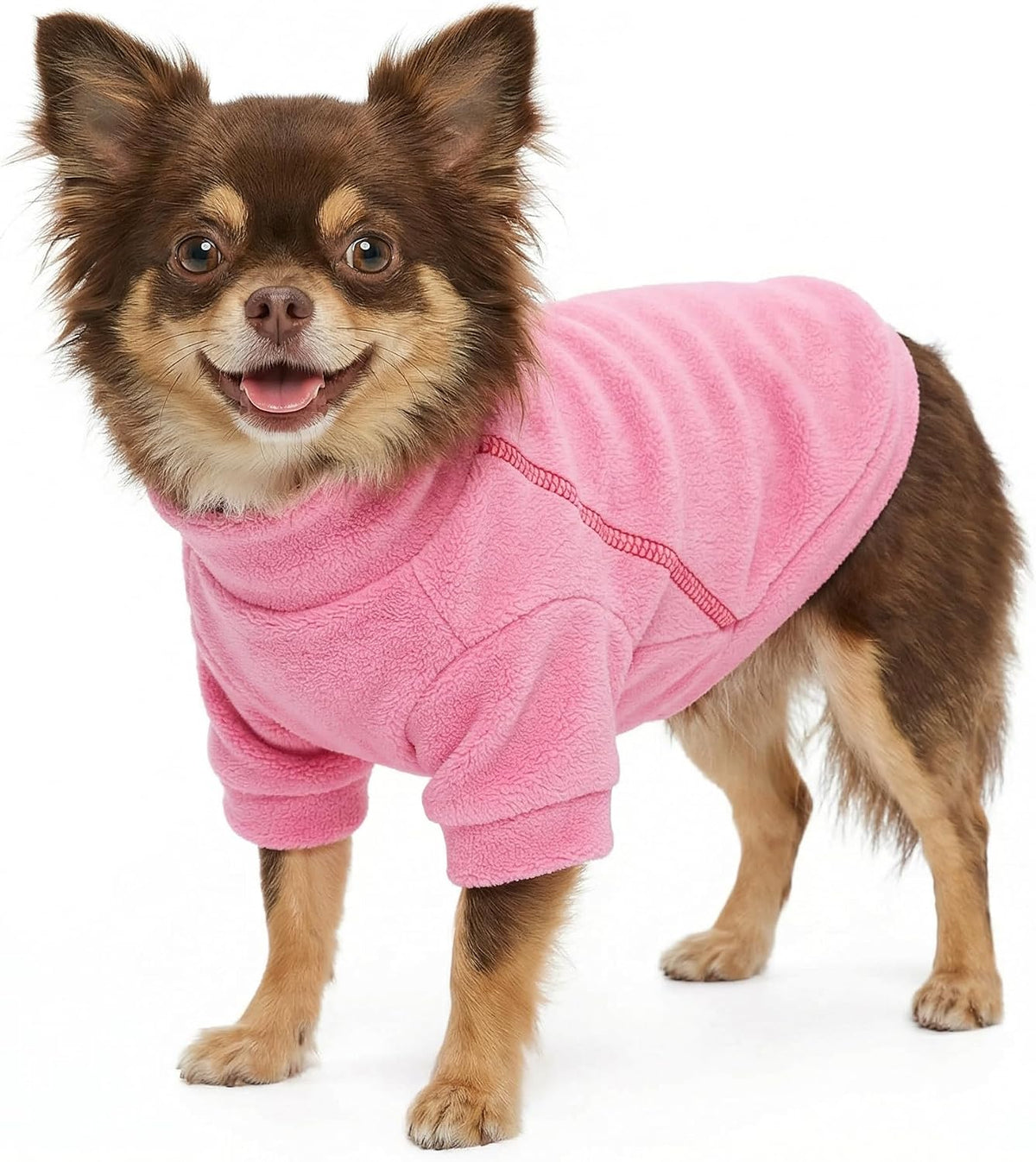 Fitwarm 3 Pack Classic Fleece Dog Sweater, Turtleneck Dog Sweatshirt, Dog Winter Clothes for Small Dogs Girl, Pet Pullov
