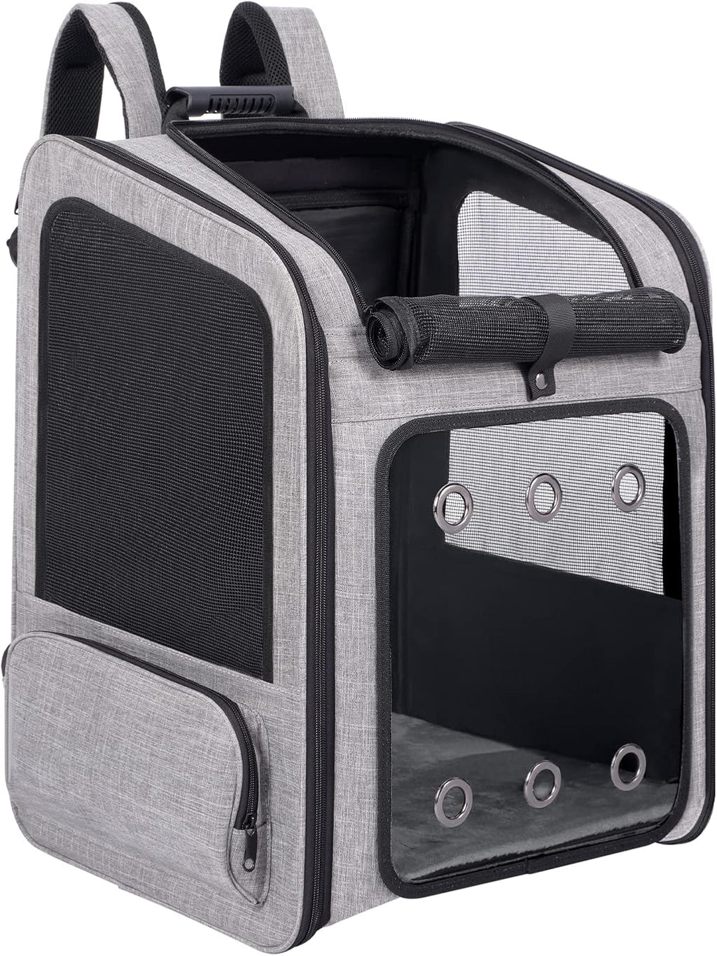 Extra Large Cat Backpack Carrier with Wheels for Cats Under 30 Lbs