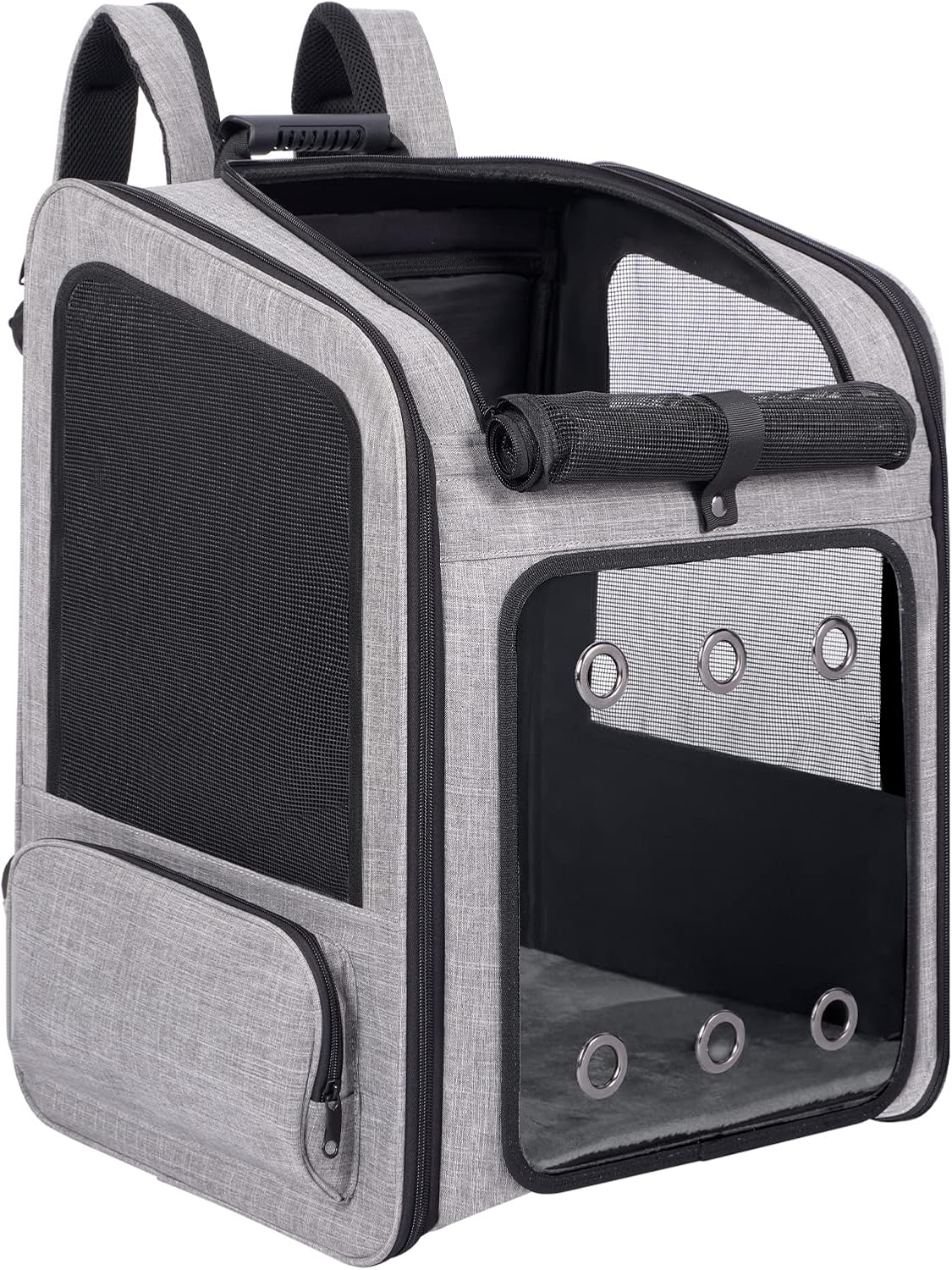 Extra Large Cat Backpack Carrier with Wheels for Cats Under 30 Lbs