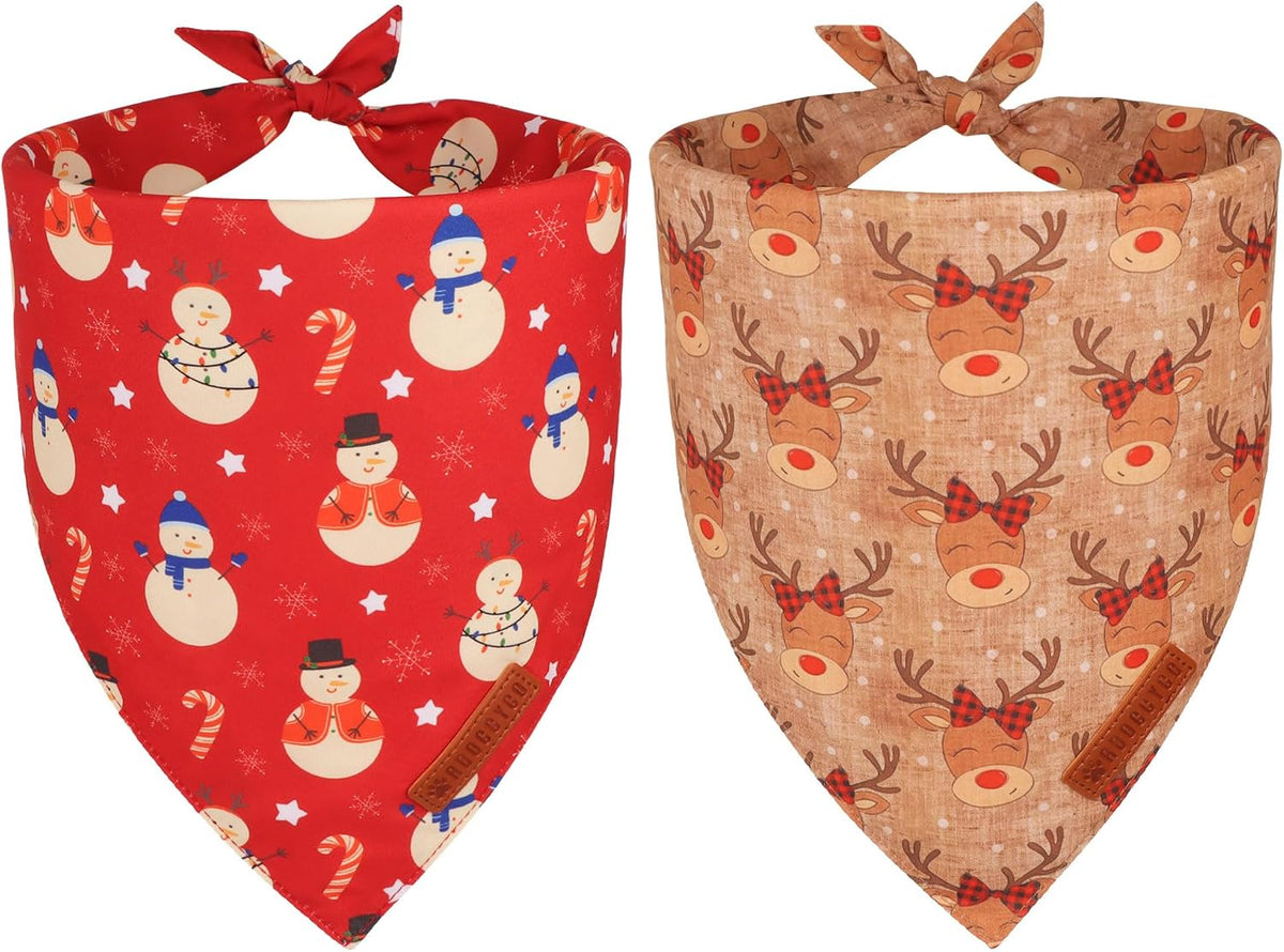 Halloween Floral Dog Bandanas, Ghost Pumpkin Fall Dog Scarf, L