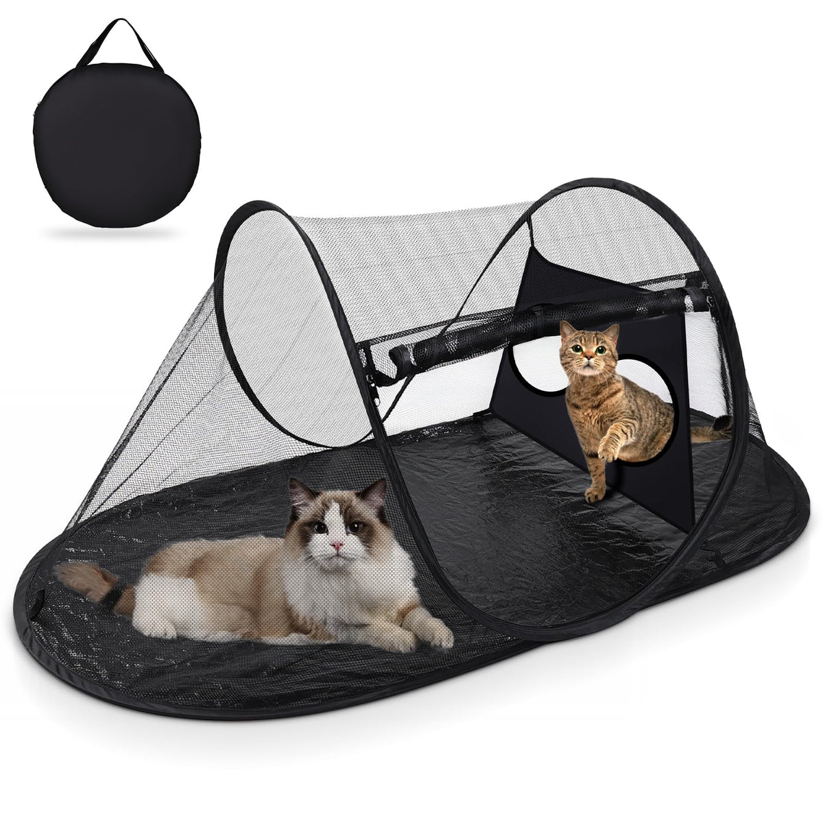 Tailtastic PopUp Cat Tent for Outdoor, Portable Enclosure for Yard & Travel