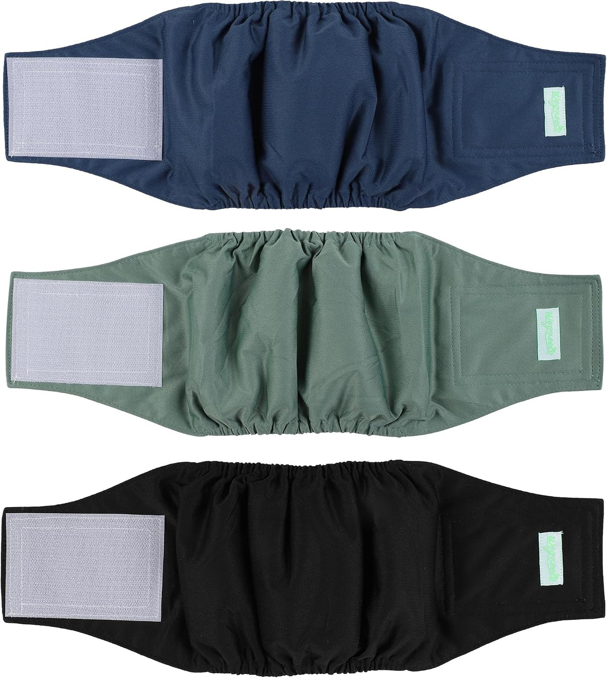 Wegreeco Washable Male Dog Belly Band - Pack of 3 - Washable Male Dog Belly Wrap, Small Doggie Dog Diapers Male for Dogg