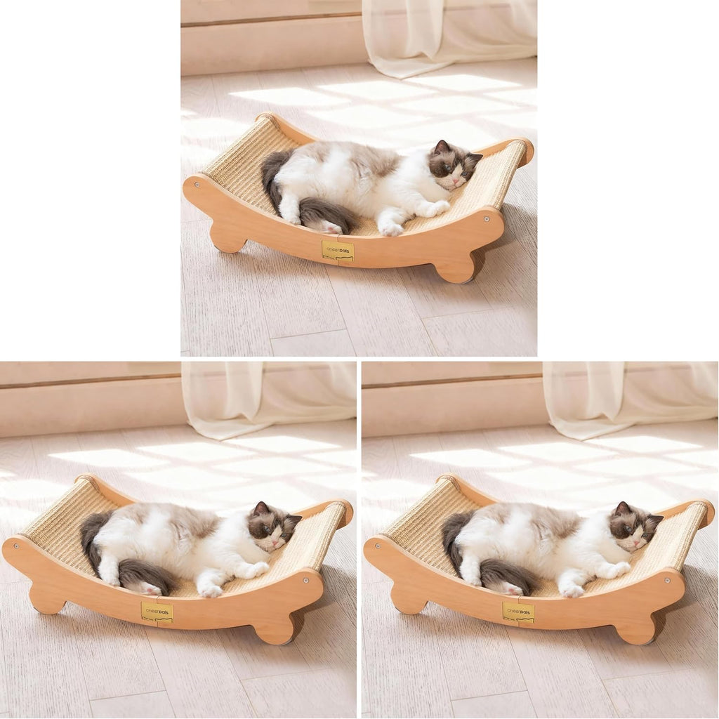 Sisal Cat Scratcher Bed for Indoor Cats Hammock for Scratching Pad Cat Chair Natural Sisal Scratch Post for Large Cats S