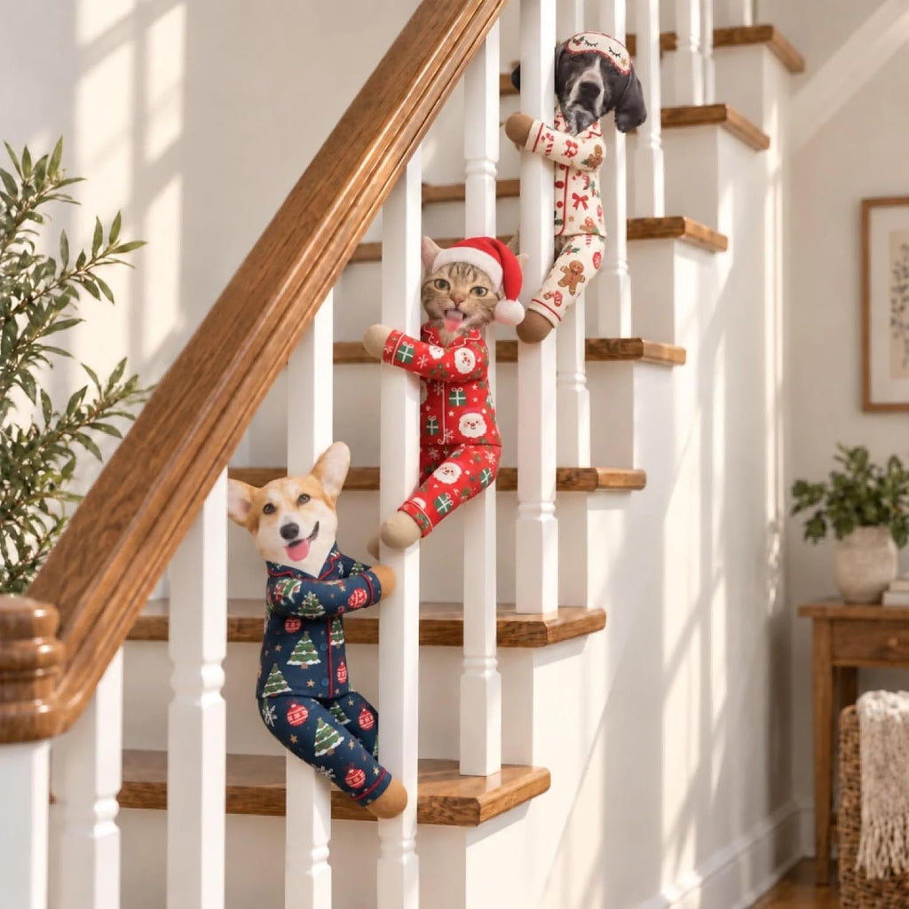 Wrappiness Custom Photo Dog Plush Doll, Poseable Pajamas Pet Lovers Gift