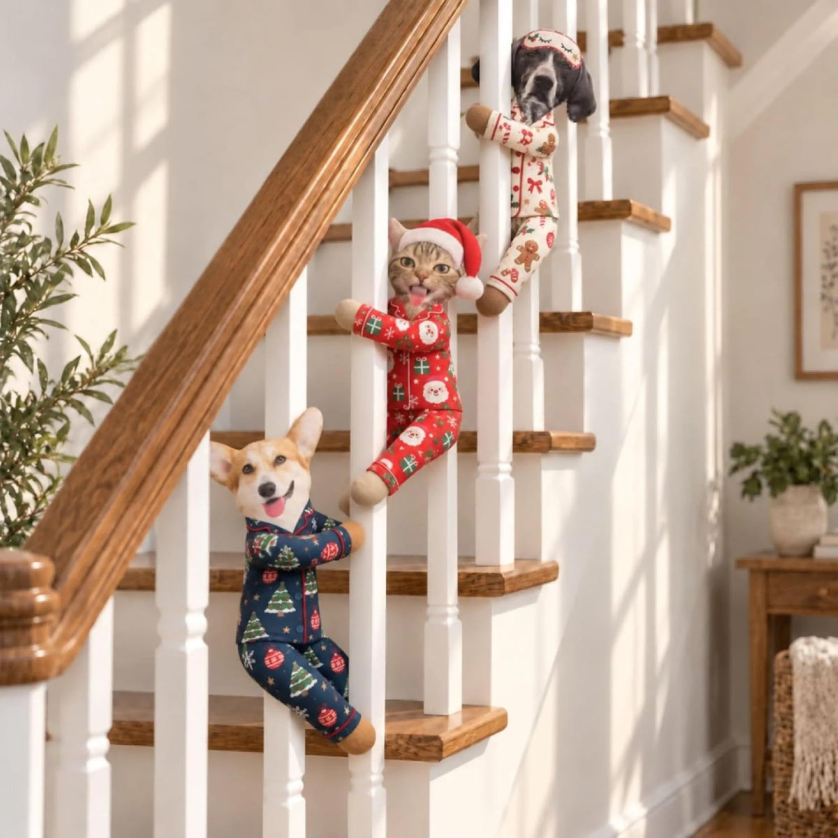 Wrappiness Custom Photo Dog Plush Doll, Poseable Pajamas Pet Lovers Gift