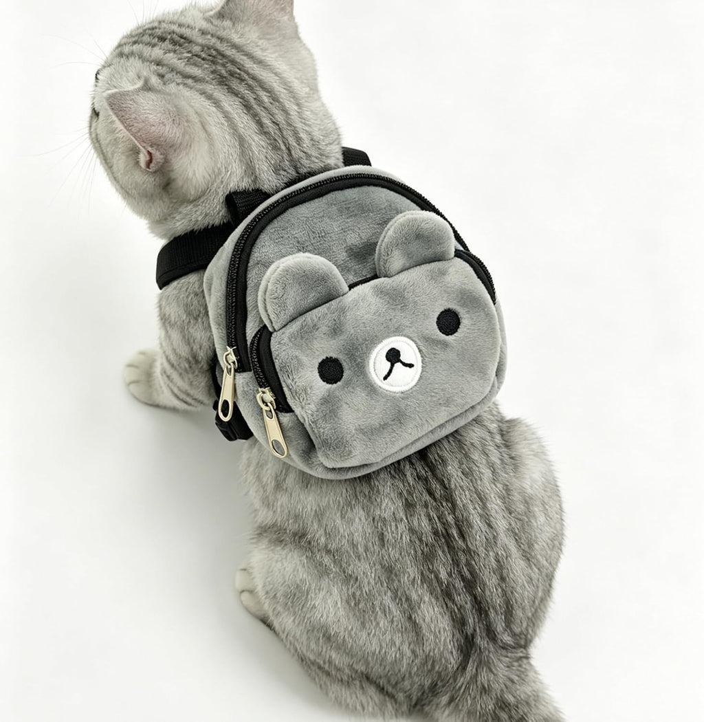 Small Pet Backpack for Cats and Dogs to Wear – Adjustable Cute Decorative Backpack for Large Cats Over 5kg, Puppies, Dai