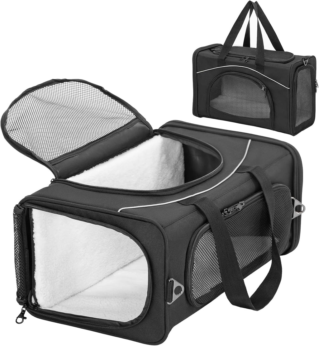 Petsfit Airline Cat Carrier for Small Cats, Two-Way Placement, Up to 9 lb