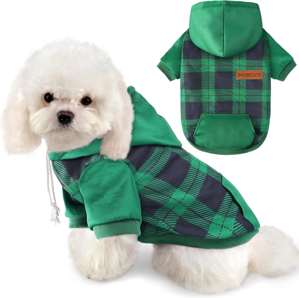 Dog Basic Hoodie Soft Dog Clothes Cold Weather Sweaters for Medium Large Dogs Cozy Fabric Warm Sweatshirt with Leash Hol