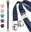 Dog Door Bells for Potty Training, Quick & Easy Puppy Potty Training Method Included, Handcrafted in USA with Loud, Paw-