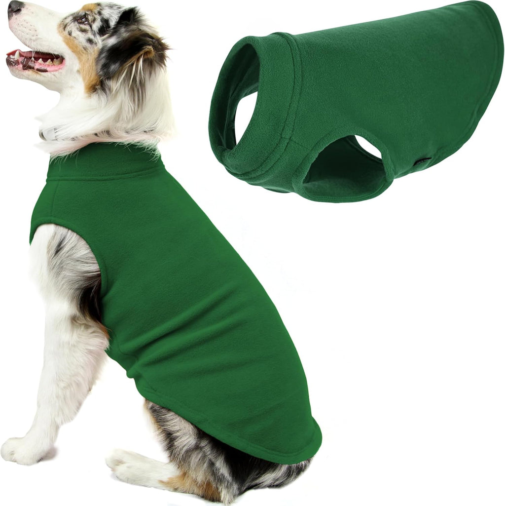Gooby Stretch Fleece Vest Dog Sweater, Indigo Blue, Medium