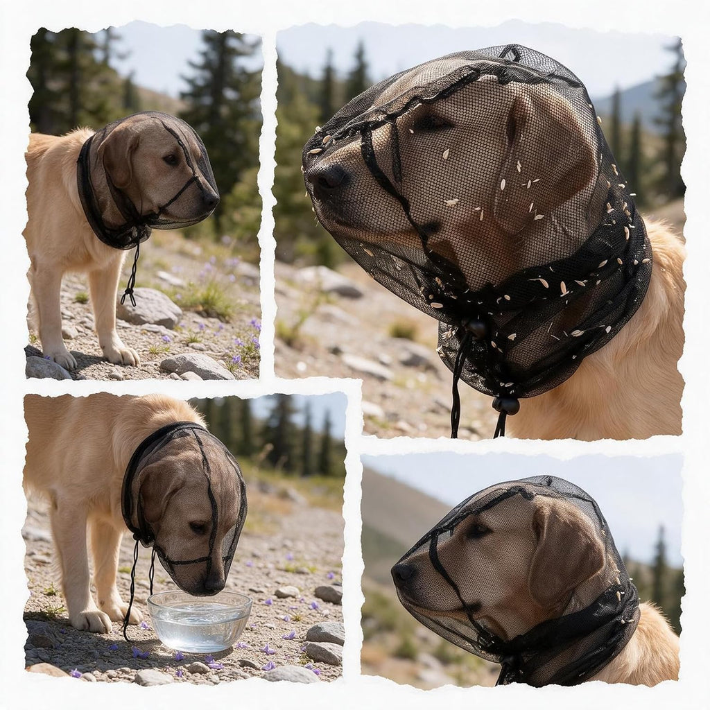 2 Pcs Dog Face Net
