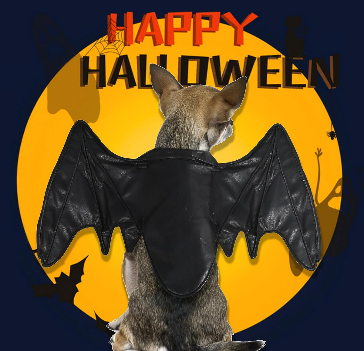 Funny Pet Reindeer Moose Costumes for Dog, Cute Furry Pet Wig for Halloween Christmas, Pet Clothing Accessories