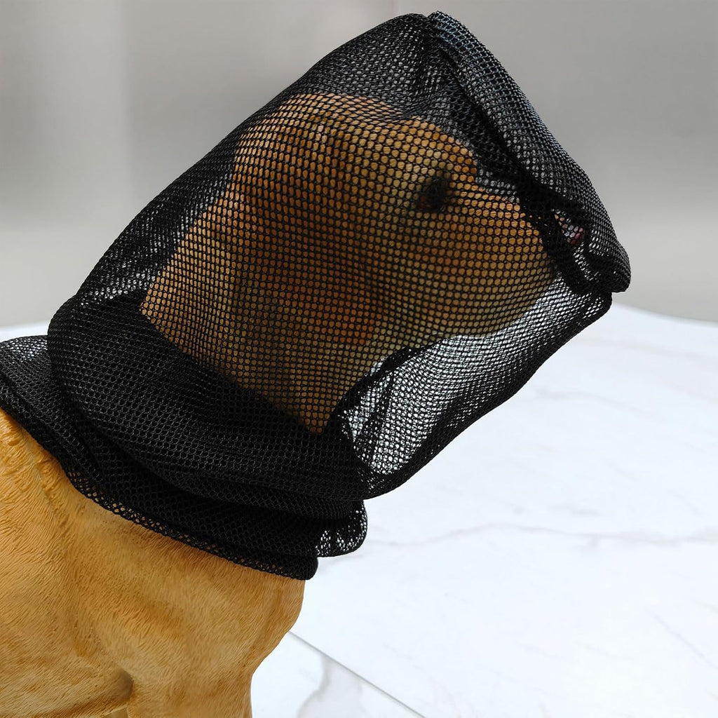 Foxtail Mask Dogs Head Protector, Foxtails Protection for Dogs Adjustable Elastic, Dog Soft Net Mask for Outdoor Hiking 