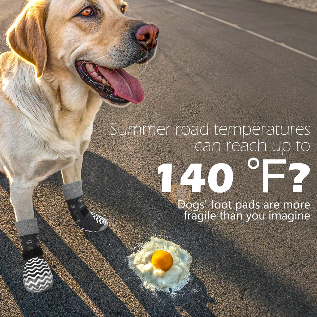 EXPAWLORER Anti Slip Dog Socks to Prevent Licking Paws for Hot Pavement