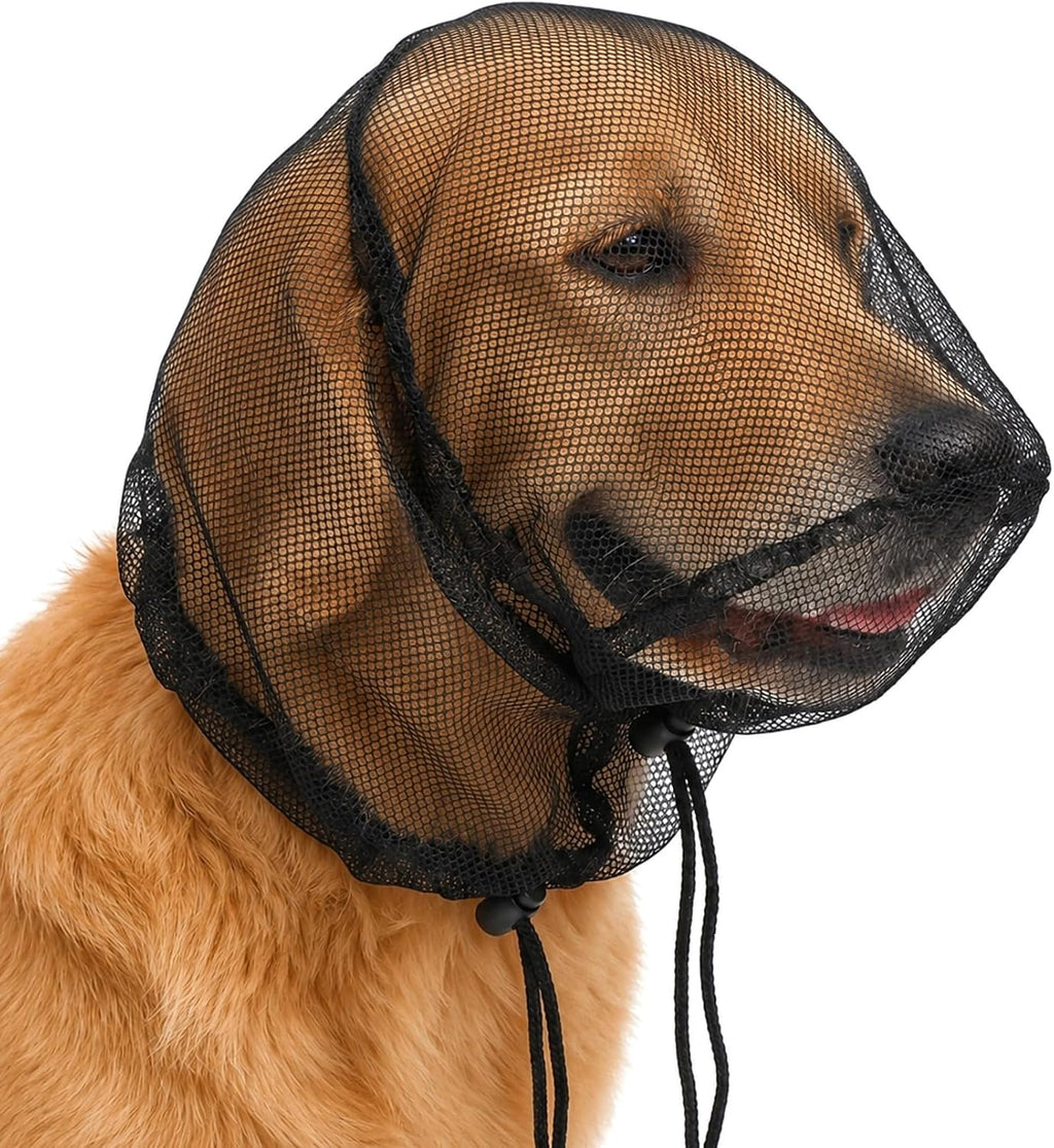 1 Pcs Foxtail Mask for Dogs, Dog Face Net, Breathable